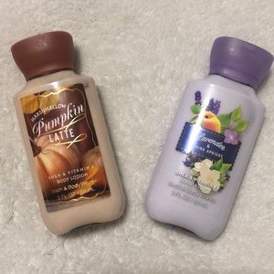 Bath and body works mini lotions